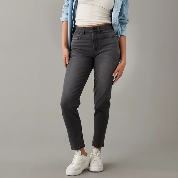 AMERICAN EAGLE Mom Jean Stretch, Size 0 Regular - Picture 2 of 8